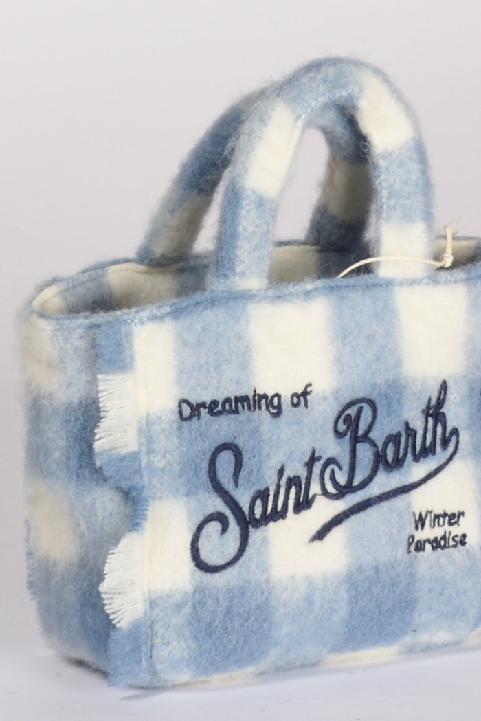 Mc2 Saint Barth Borsa Vanity Mini Azzurro/bianco Donna - 4