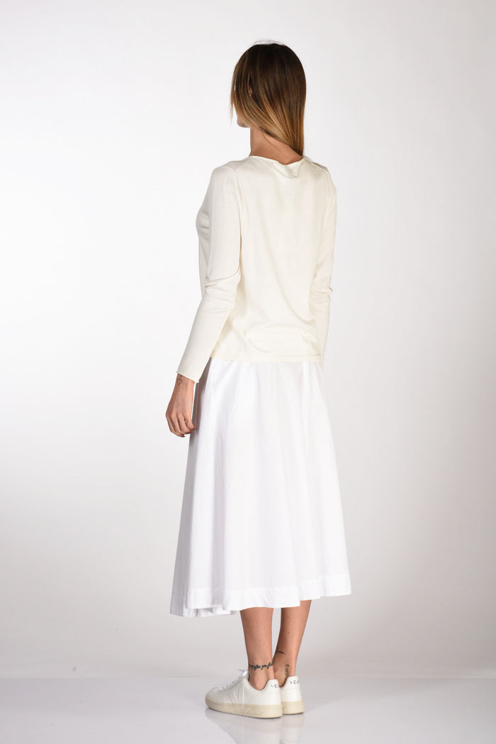 Allude Maglia Scritte Bianco/blu Donna - 5