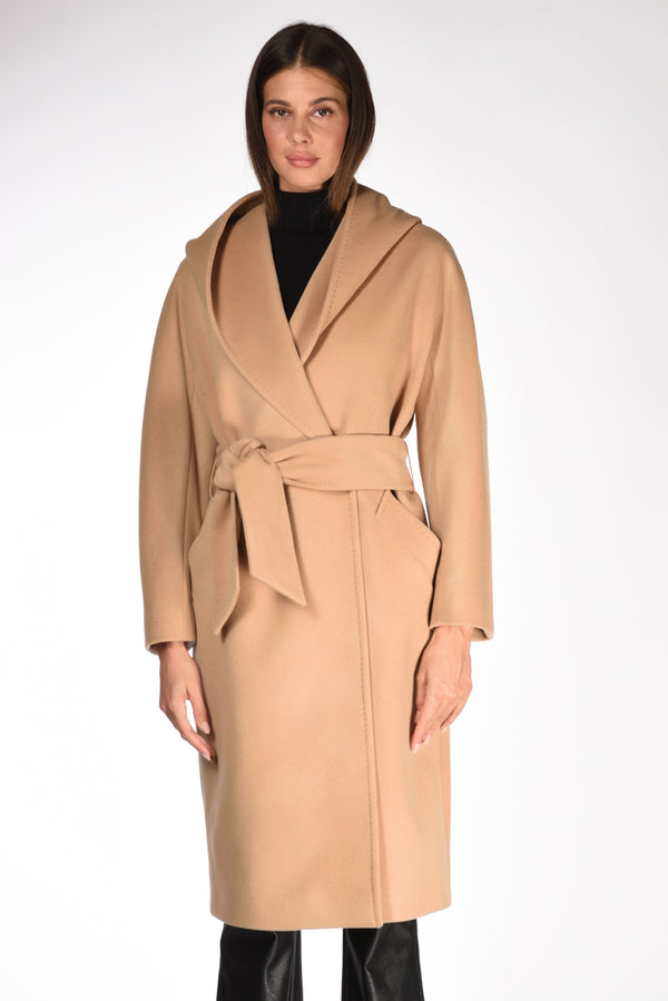 Five Special Project Cappotto Cappuccio Beige Scuro Donna-2