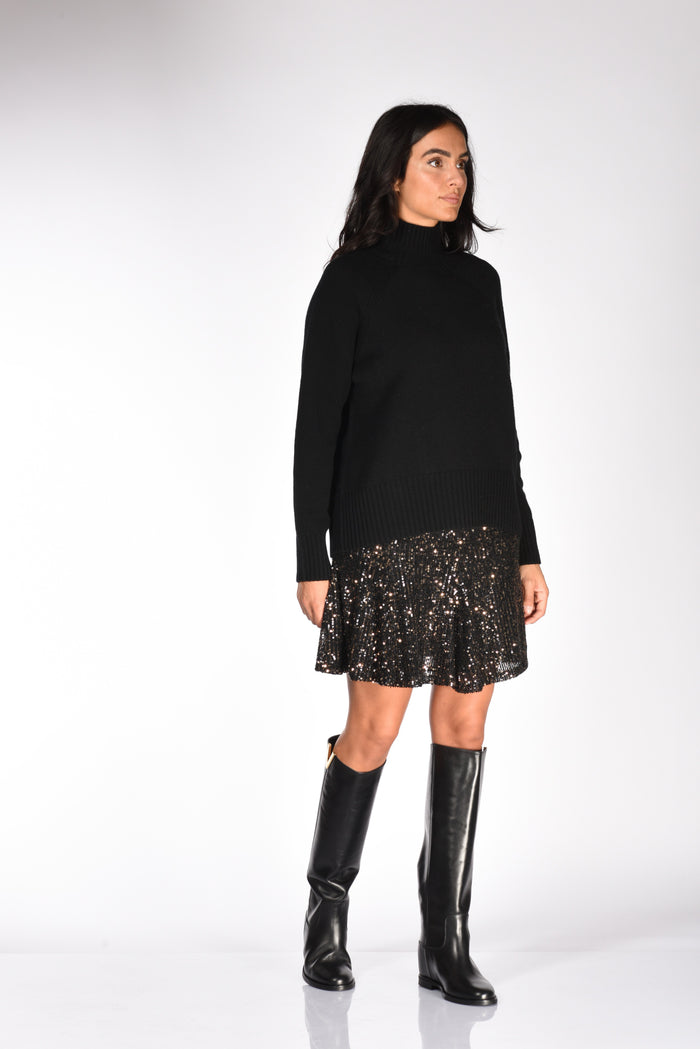 Allude Maglia Lupetto Nero Donna - 4