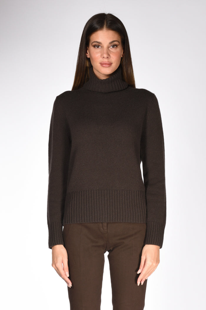 Allude Collo Alto Marrone Donna - 2