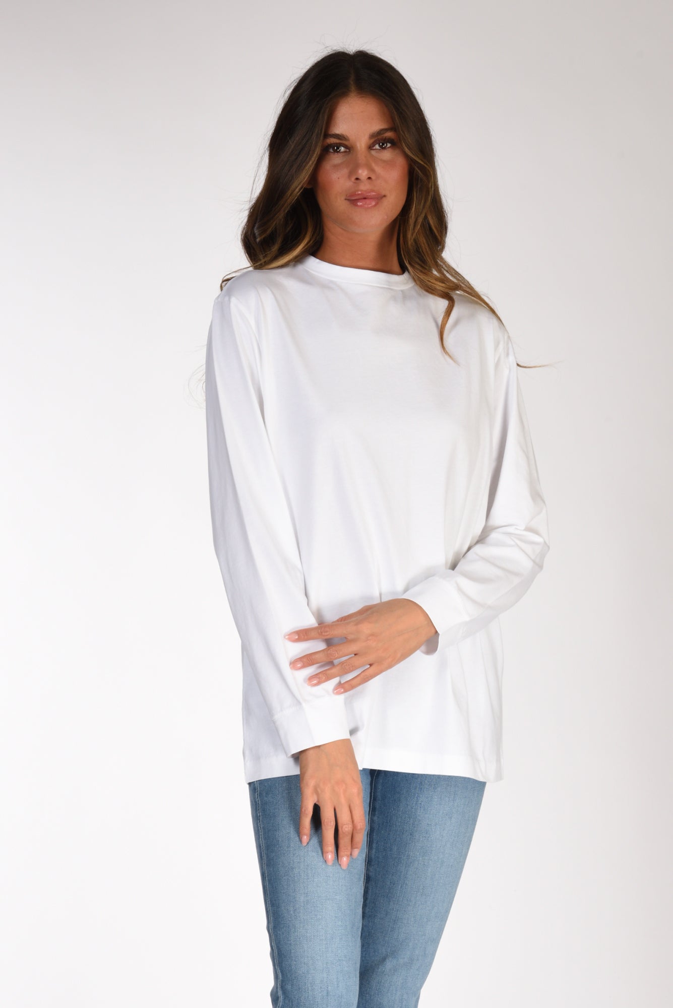 Aspesi T-shirt Over White Woman