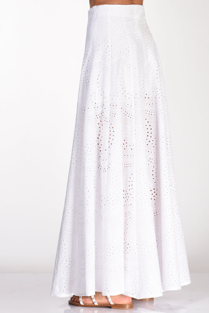 Lavi Couture Pantalone Pizzo Bianco Donna - 6