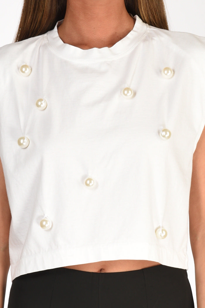 Forte Forte Tshirt Perle Bianco Donna - 3