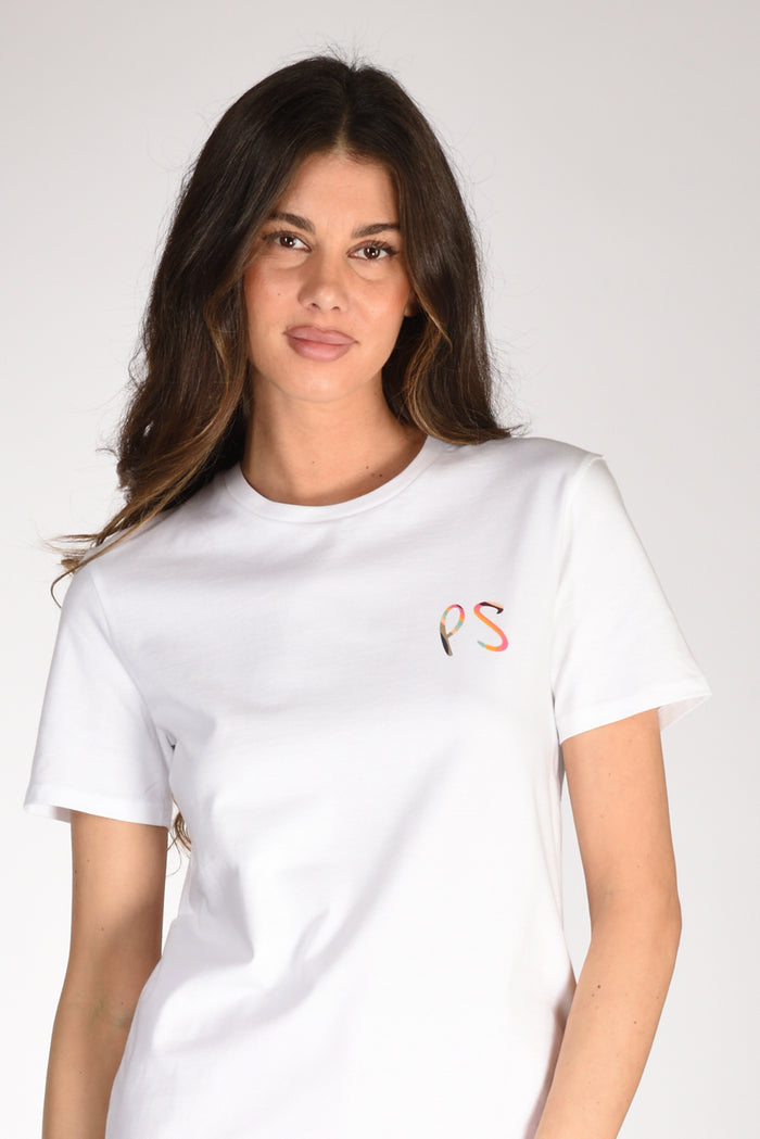 P.s. Paul Smith Tshirt Stampa Bianco/multicolor Donna - 1