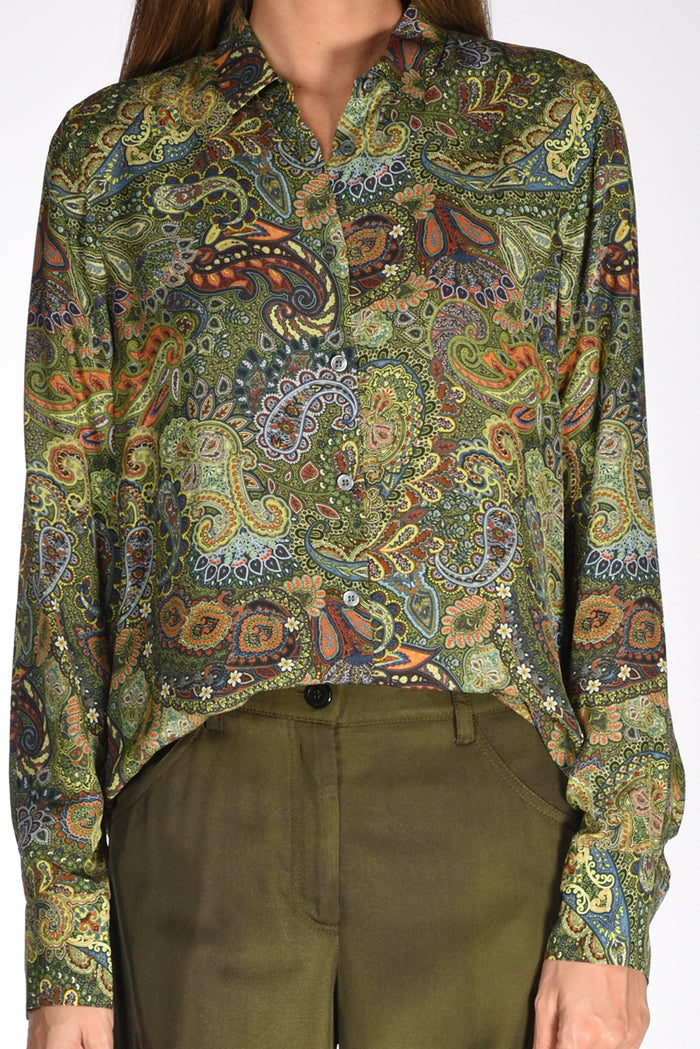 Robert Friedman Camicia Stampata Verde/multicolor Donna - 3