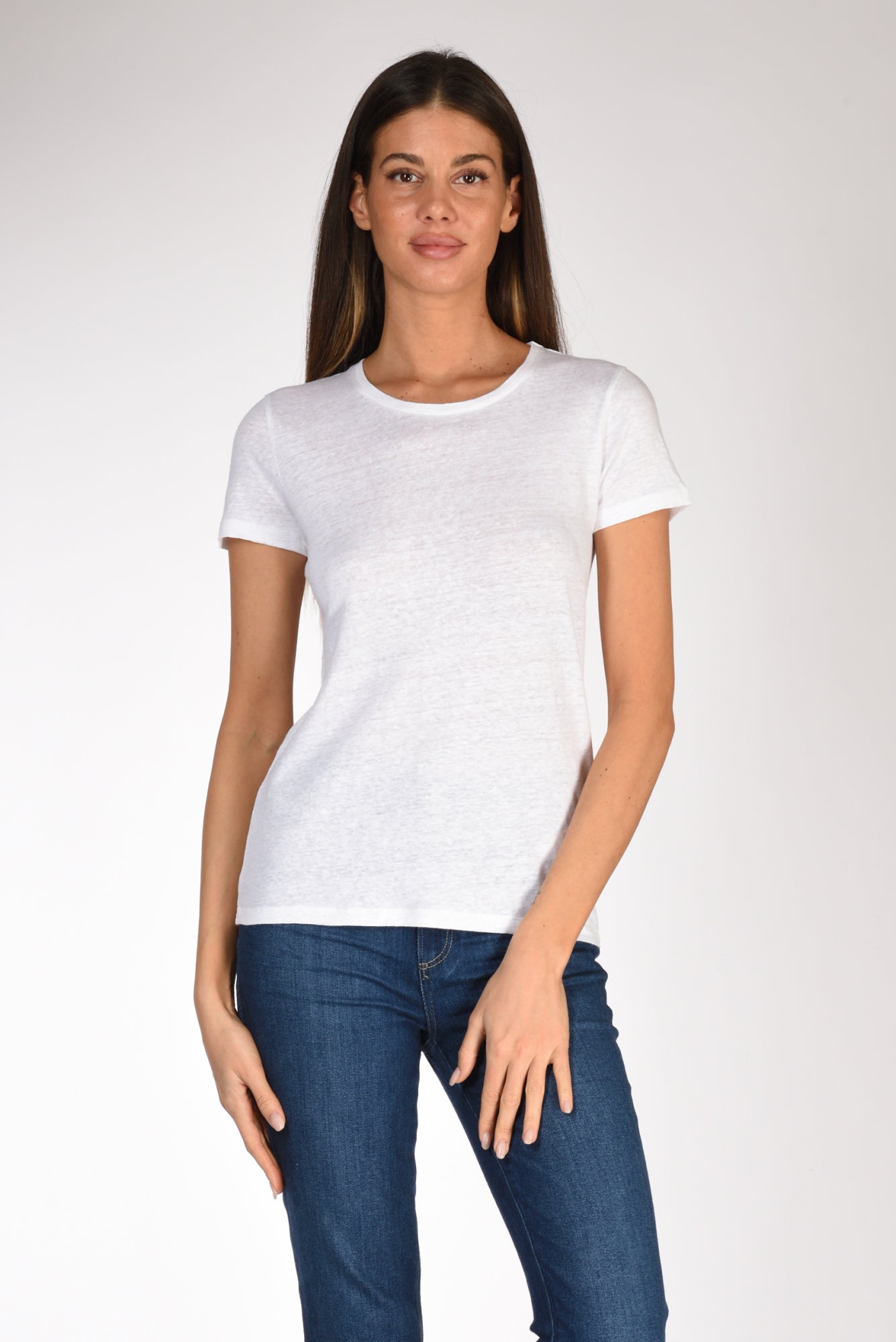 Majestic Filatures Paris Tshirt M. Corta Bianco Donna » Five Brescia