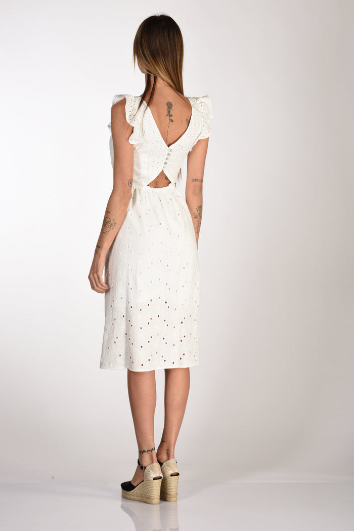 Ps Paul Smith White Lace Dress Woman - 5