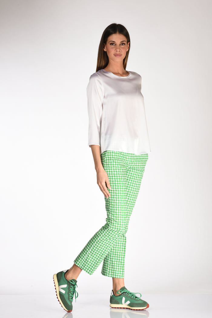 True Royal Pantalone Ross Verde/bianco Donna - 2