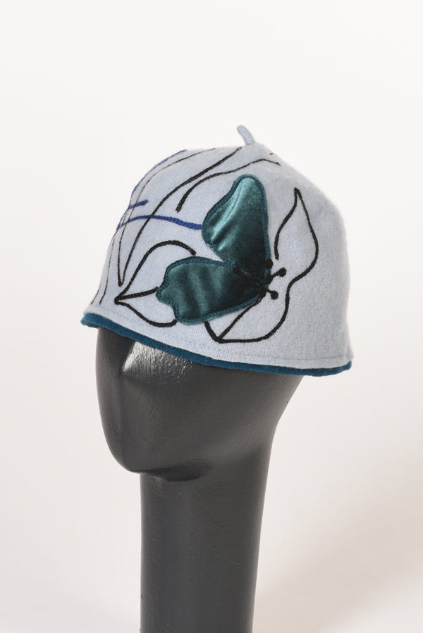 Le Chapeau Cappello Decorato Azzurro/multicolor Donna
