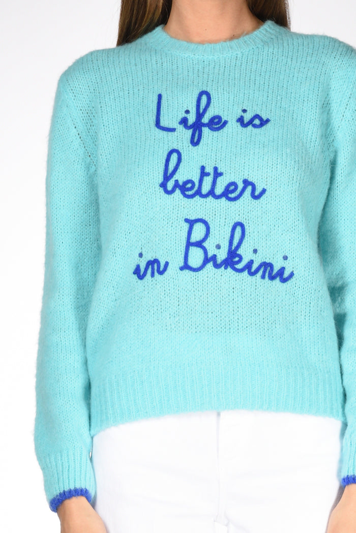 Mc2 Saint Barth Maglia Ricami Azzurro/blu Donna - 3