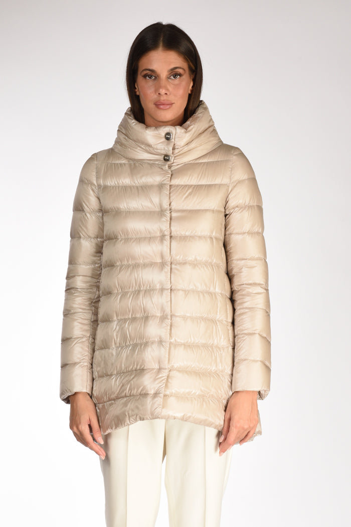 Herno Piumino Collo Alto Beige Donna - 3
