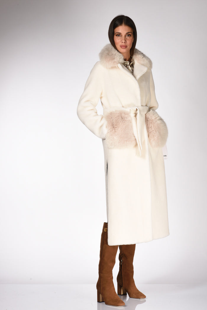 Ava Adore Cappotto Eco Fur Bianco Naturale Donna - 1