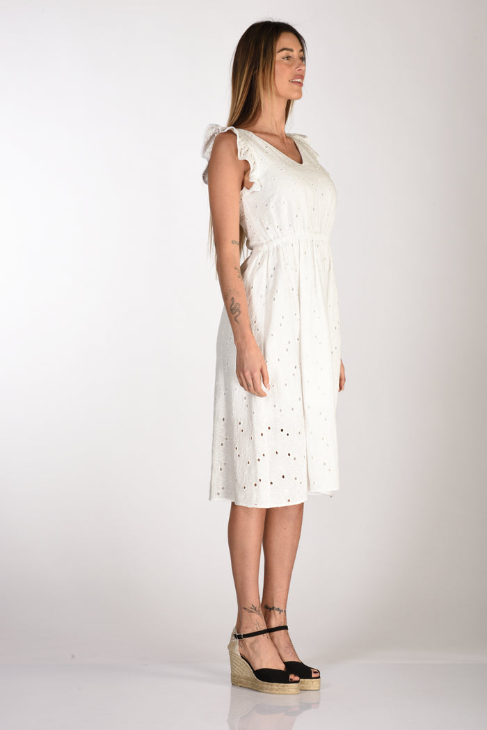 Ps Paul Smith White Lace Dress Woman - 4