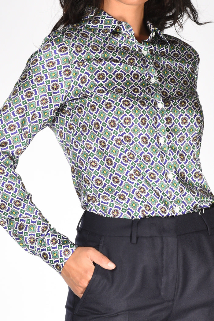 Robert Friedman Camicia Stampata Blu/multicolor Donna - 3