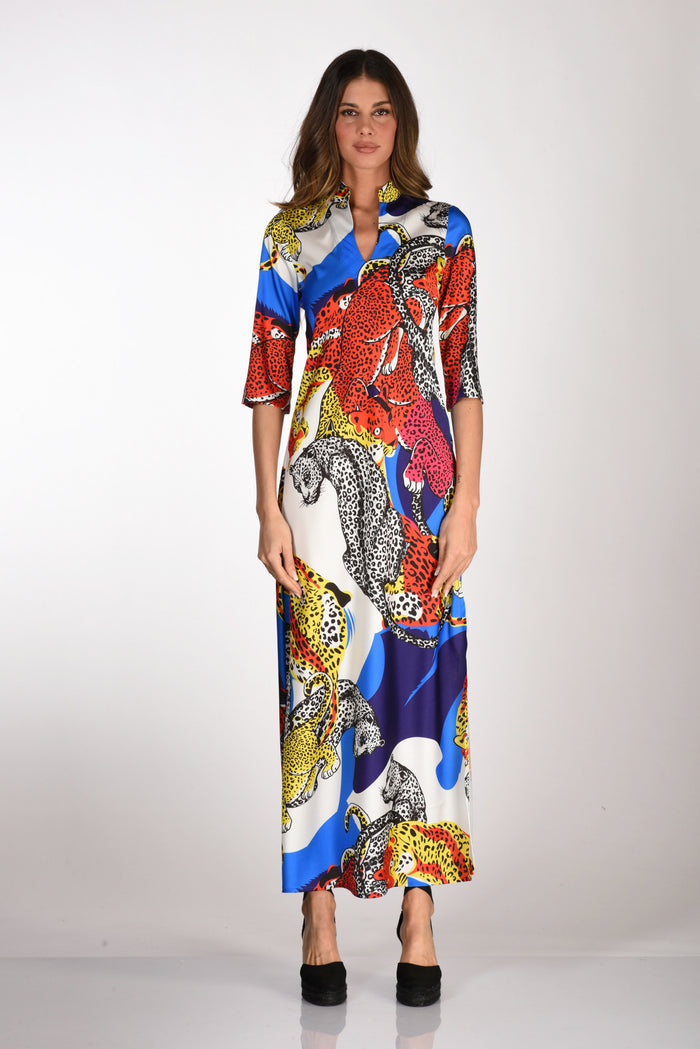 5 Progress Abito Stampa Multicolor Donna
