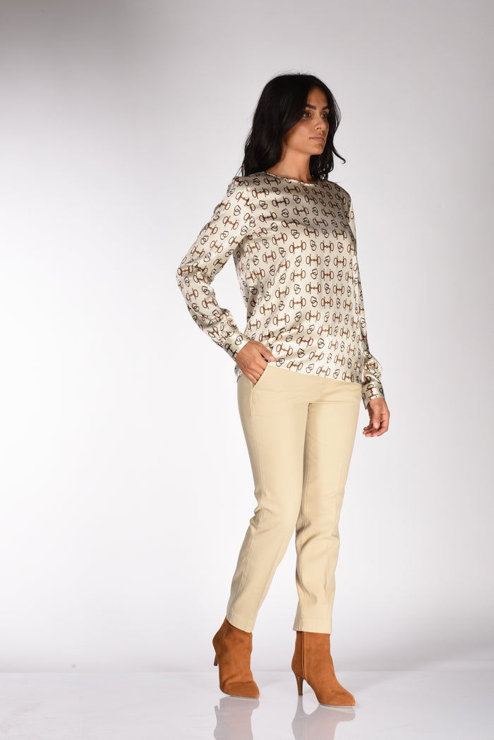 Incotex Slowear Pantalone Leyre Beige Donna - 2
