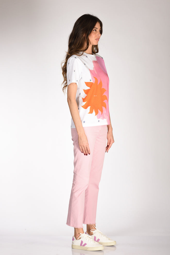 P.s. Paul Smith Tshirt Stampa Bianco/multicolor Donna - 4