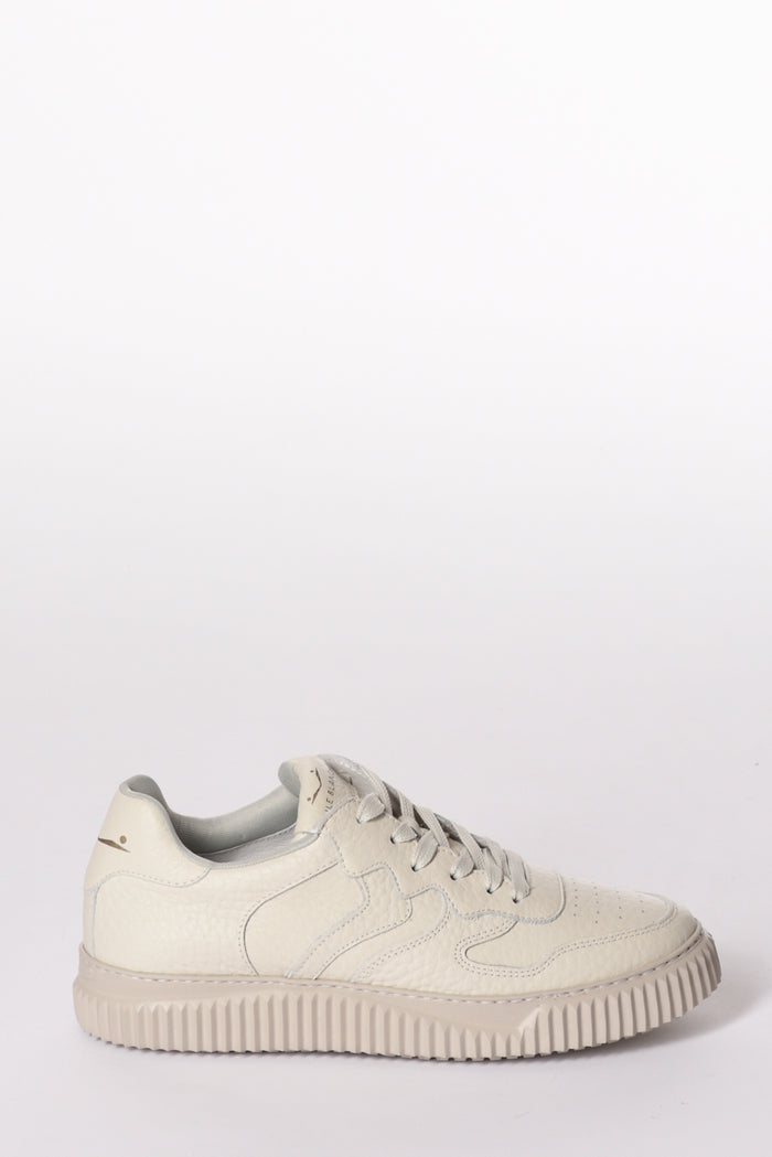 Voile Blanche Sneakers Pelle Bianco Naturale Donna