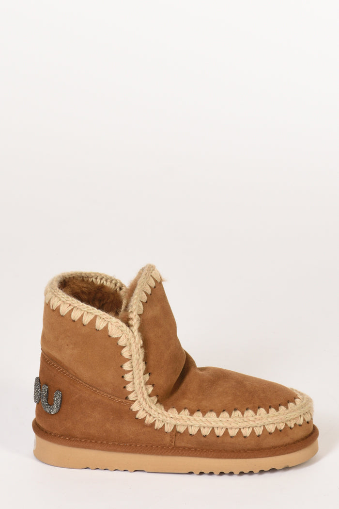 Mou Stivaletto Pelo Beige Cuoio Donna