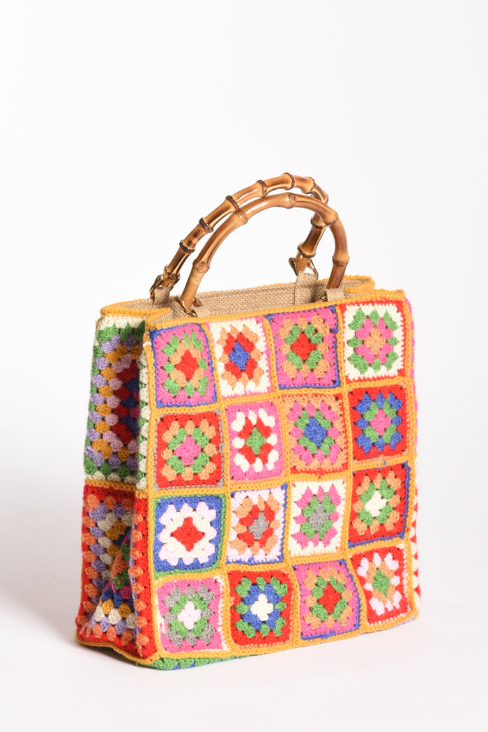 La Milanesa Borsa Crochet Multicolor Donna - 3