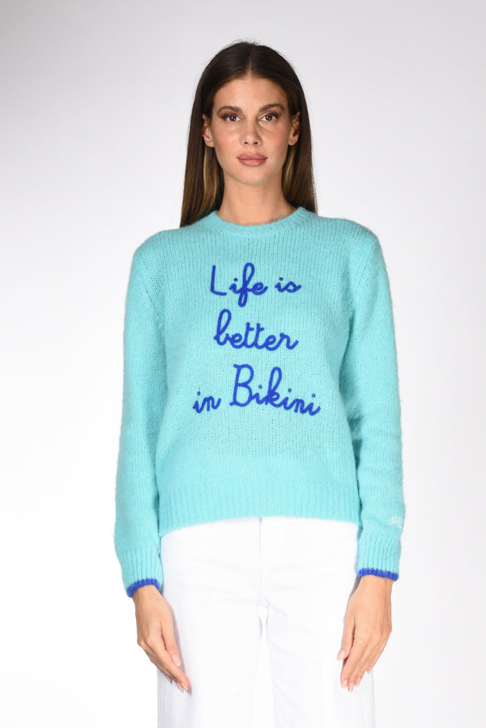 Mc2 Saint Barth Maglia Ricami Azzurro/blu Donna - 2