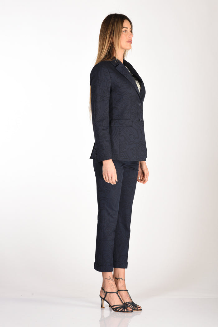 Etro Giacca Monopetto Blu Donna - 4