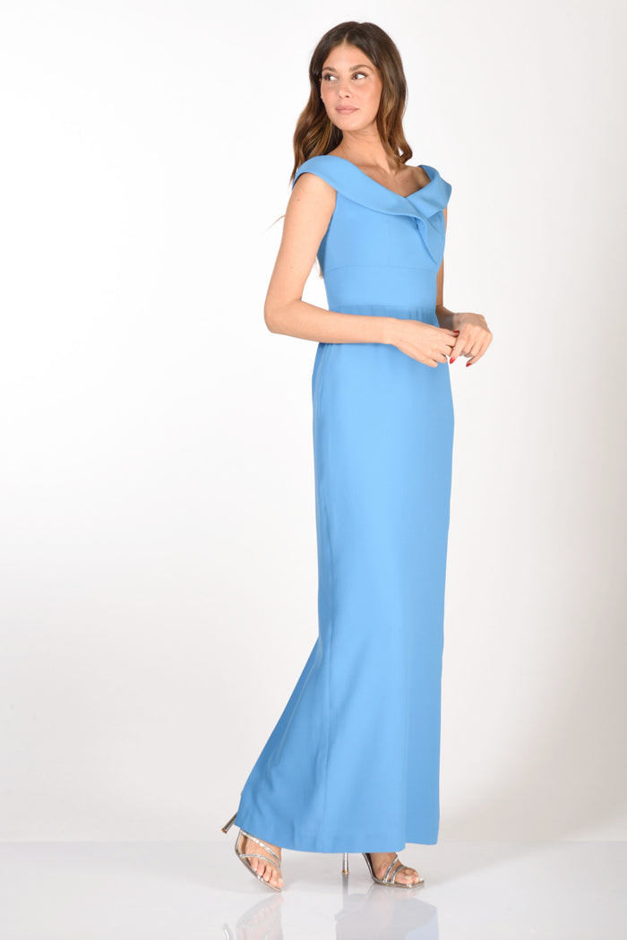 Ada Sorrentino Abito Lungo Azzurro Scuro Donna - 1