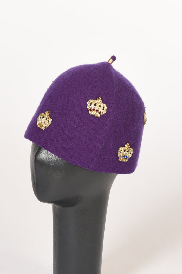 Le Chapeau Cappello Decorato Viola Donna