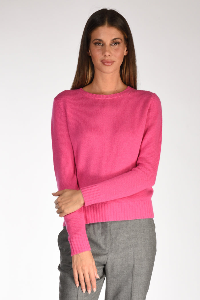 Allude Maglia Girocollo Fucsia Donna - 1