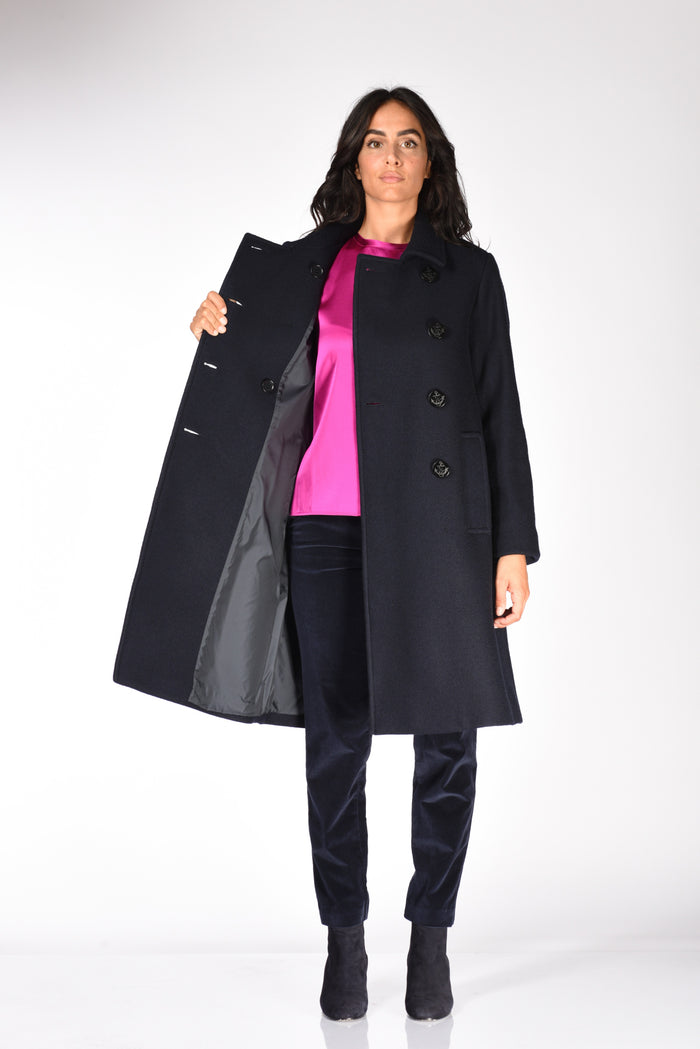 Aspesi Cappotto Doppiop Blu Donna - 6