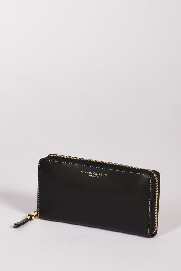 Gianni Chiarini Portafoglio Zip Nero Donna