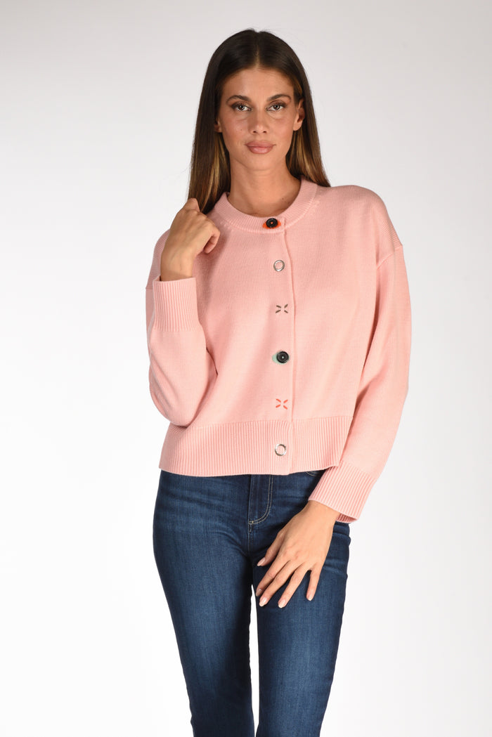 Paul Smith Cardigan Ricamo Rosa Donna - 1