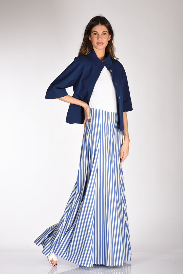Lavi Couture Pantalone Debby Blu/bianco Donna-2