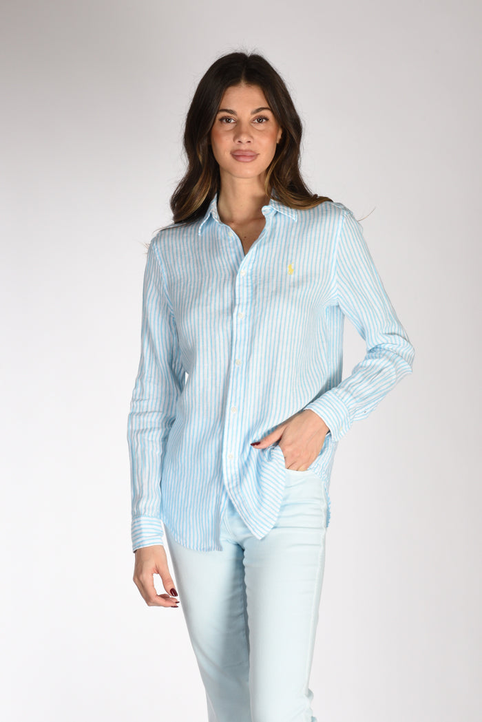 Polo Ralph Lauren Camicia Azzurro/bianco Donna - 1