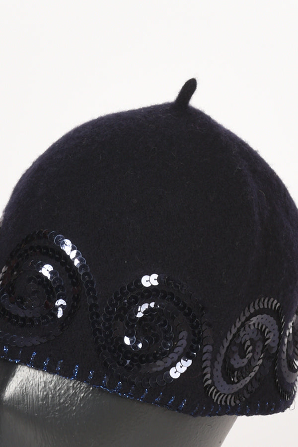 Le Chapeau Cappello Decorato Blu Donna-2