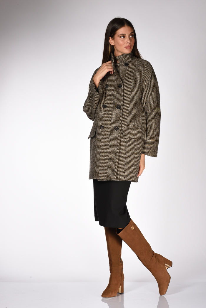 Mouche Caban Spigato Beige/nero Donna - 1
