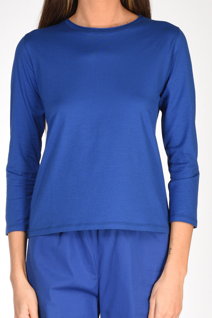 Shirt C Zero Tshirt Girocollo Bluette Donna - 3