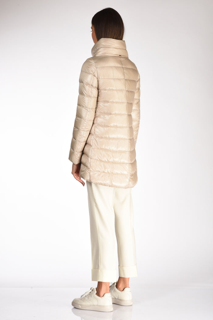 Herno Piumino Collo Alto Beige Donna - 5