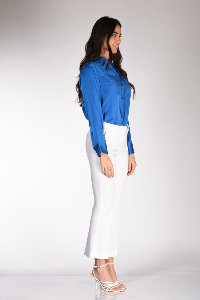 Equipment Femme Camicia Tasche Blu Donna - 4