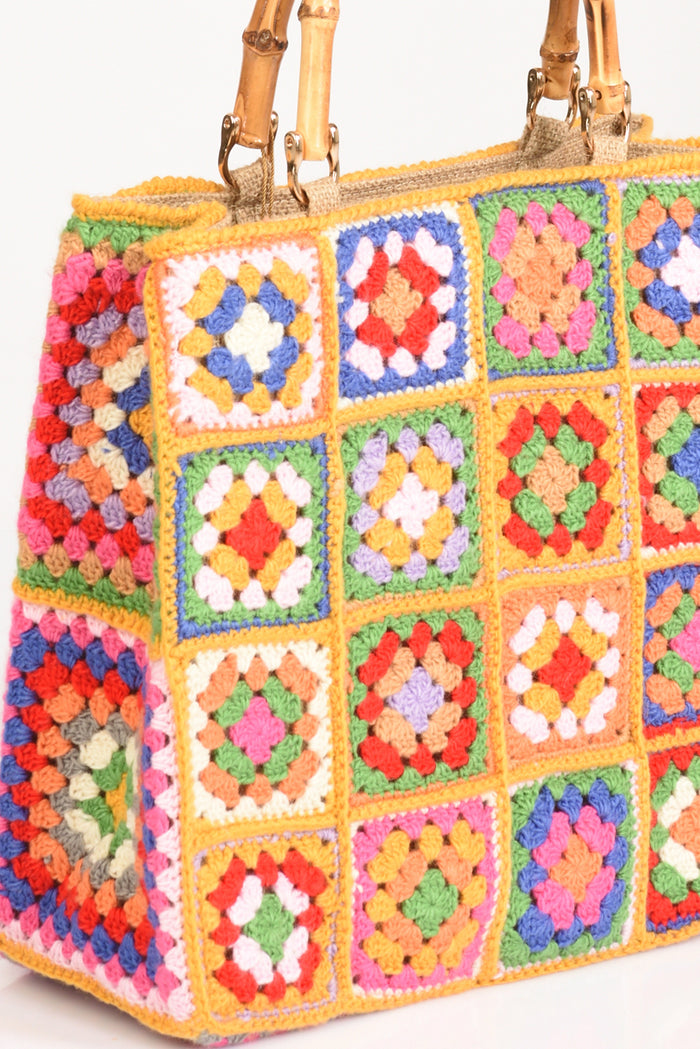 La Milanesa Borsa Crochet Multicolor Donna - 4