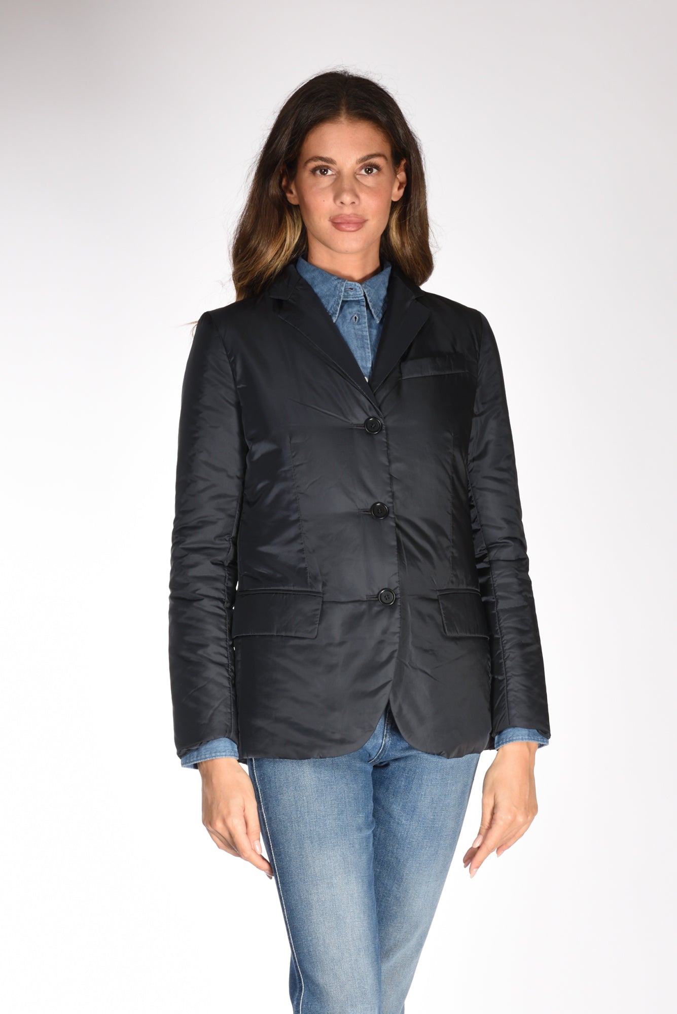 Aspesi Giacca Nylon Blu Donna