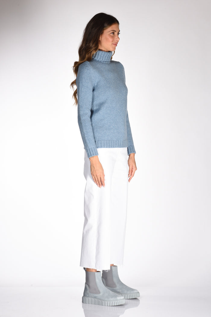 Anne Claire Dolcevita Follata Azzurro Scuro Donna - 4
