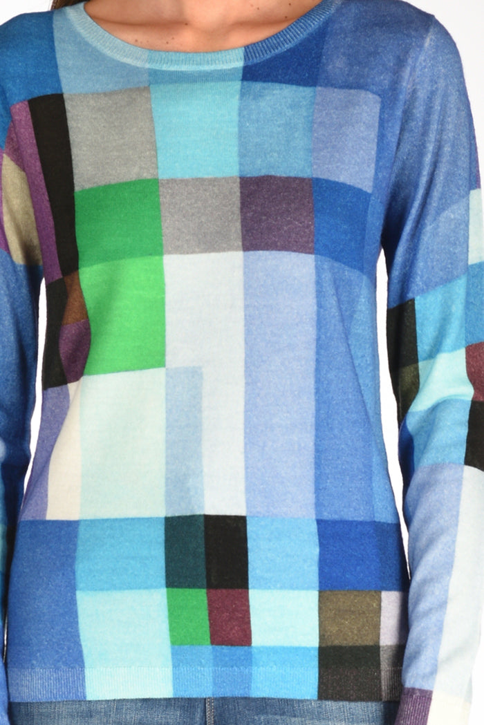 In Bed With You Maglia Stampata Azzurro/multicolor Donna - 3