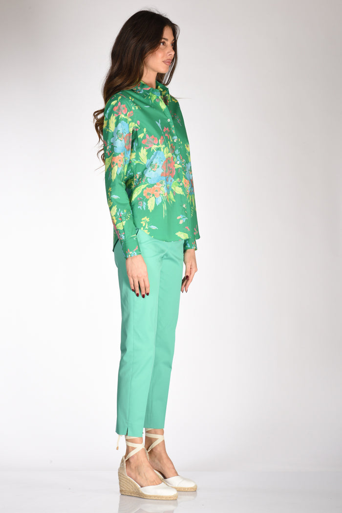 Aspesi Camicia Colletto Verde/multicolor Donna - 4