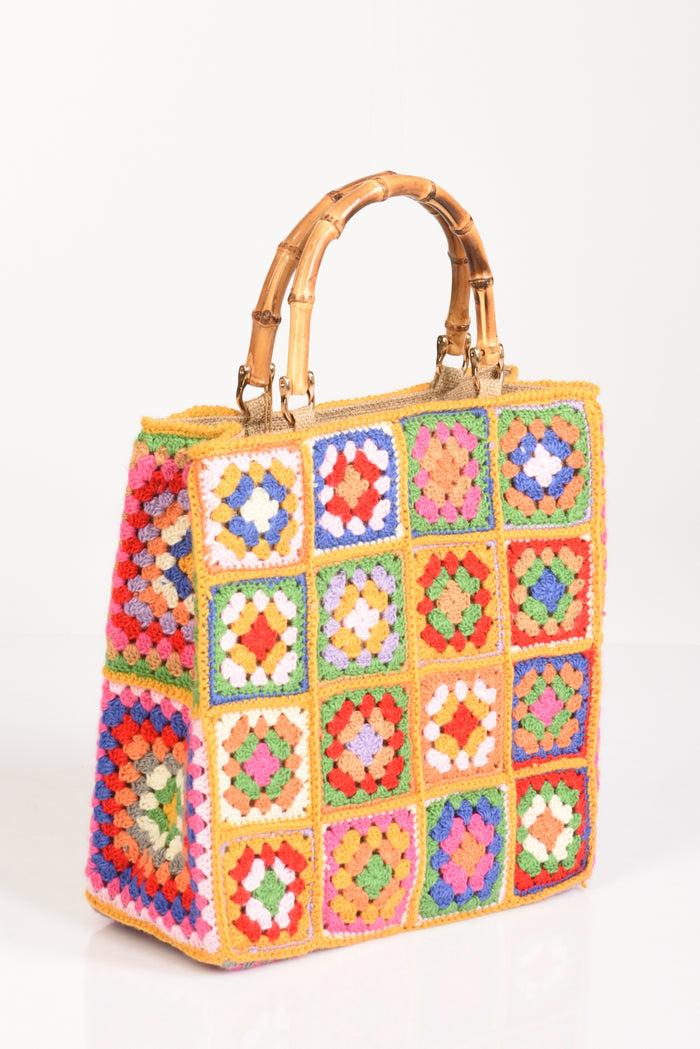 La Milanesa Borsa Crochet Multicolor Donna - 3