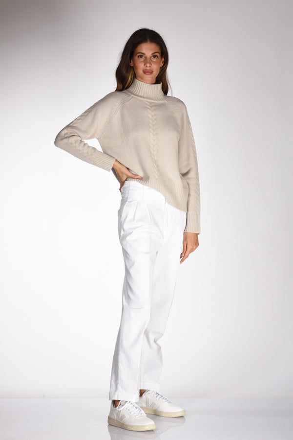 Aspesi Pantaloni Bianco Donna-2