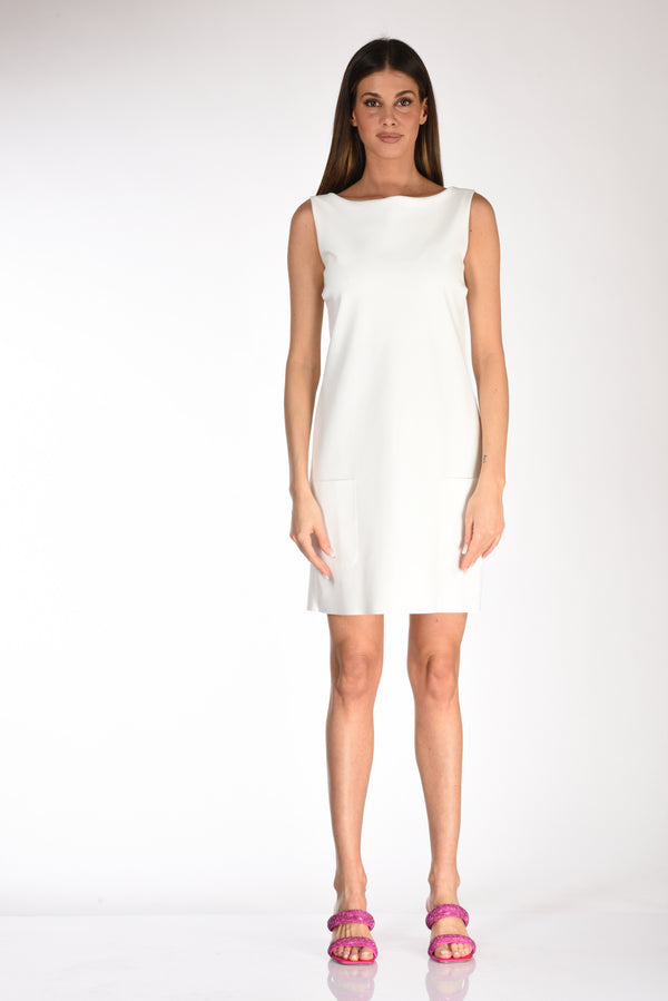 Chiara Boni La Petite Robe White Jersey Dress For Women-2