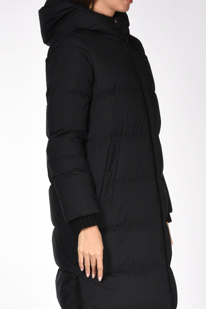 Herno Parka Lungo Nero Donna - 4