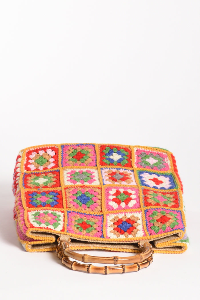 La Milanesa Borsa Crochet Multicolor Donna - 6